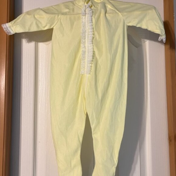 Vintage quilted baby thin flannel jumper jacket and zip up blanket Lacasse fiset - Picture 6 of 12